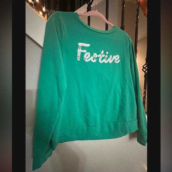 Lilly Pulitzer Green 'Festive' Sweatshirt - Picture 5 of 6